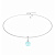 Колье FIRENZE (S) Aquamarine Qudo 107000/48-6002 - миниатюра
