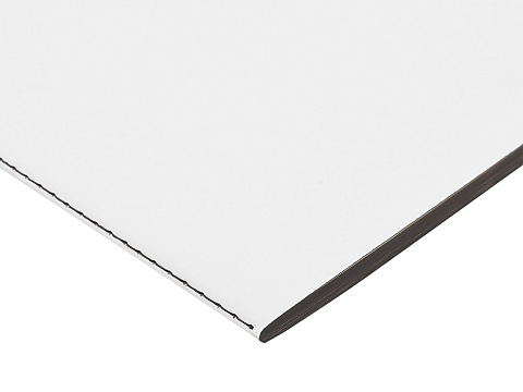 Бизнес-тетрадь А5 Pragmatic Contrast, 40 листов в клетку, белый с черным срезом - рис 2.