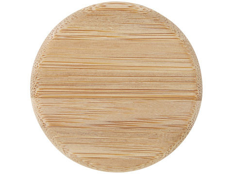 Стеклянная бутылка для воды Porto объемом 500 мл с силиконовой ручкой и бамбуковой крышкой - Серый - рис 4.