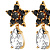 Серьги HYDRA SG BLACK / CRYSTAL Dyrberg Kern 450030 - миниатюра - рис 3.