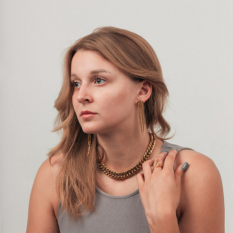 Серьги Половинка Fiore Luna AWE2900-G - рис 4.