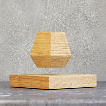 Левитирующий горшок LePlant Wood светлый (для растений)