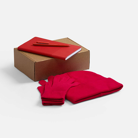 Набор Knit Warm, красный - рис 2.