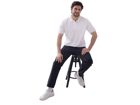 Рубашка поло Dubai мужская, белый - рис 7.