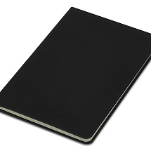 Блокнот в твердой обложке A5 Виспи в клетку, черный