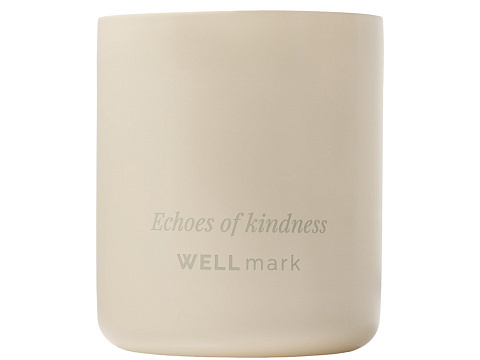 Ароматическая свеча Wellmark Echoes of Kindness- Ecru бежевый - рис 2.
