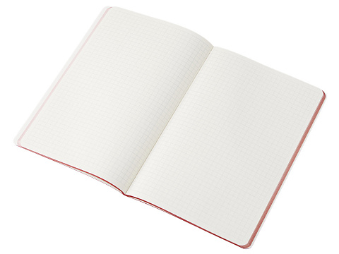 Блокнот Audrey А5 на сшивке в гибкой обложке софт-тач, красный - рис 3.
