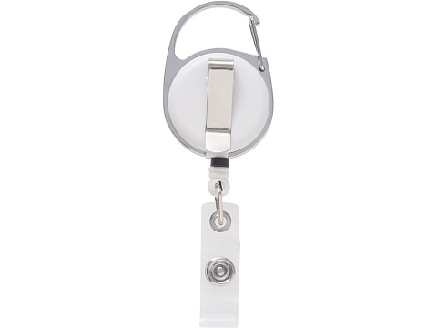 Бейдж с рулеткой-карабин Favor, черный - рис 5.