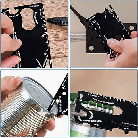 Мультитул Tools Capture в виде карточки, черный - рис 4.