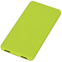 Портативное зарядное устройство Reserve с USB Type-C, 5000 mAh, зеленое яблоко
