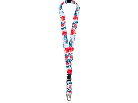 Ланъярд 2,5 см под сублимацию с большим карабином, межуровневым замком и замком обрыва - рис 3.