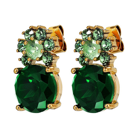 Серьги BECKIA SG EMERALD GREEN Dyrberg Kern 470096 - рис 3.