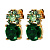 Серьги BECKIA SG EMERALD GREEN Dyrberg Kern 470096 - миниатюра - рис 3.