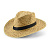 Шляпа Daydream, бежевая с черной лентой - миниатюра