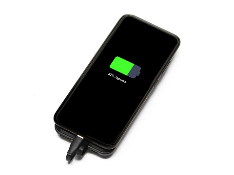 Портативное беспроводное зарядное устройство Octopus Air, 5000 mAh, черный - рис 4.