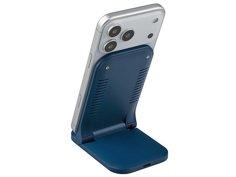 Беспроводное зарядное устройство Foldy, 15 Вт, темно-синий - рис 7.