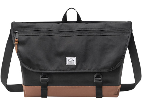 Сумка-мессенджер Herschel Cove из переработанного материала 22,5 л - сплошной черный - рис 2.