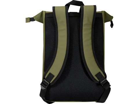 Переработанный рюкзак Реси Плюс 15 GRS с закручивающимся верхом объемом 18 л, зеленый лесной - рис 3.