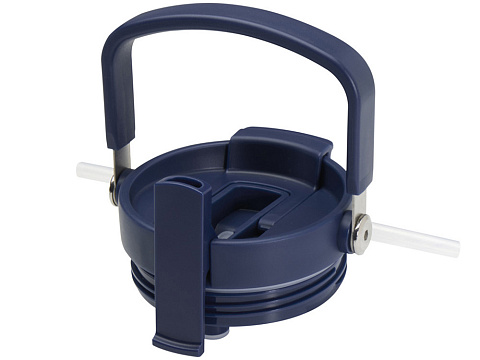 Термостакан Bronx объемом 900 мл из меди и переработанной нержавеющей стали, сертифицированной по стандарту RCS, с вакуумной изоляцией и крышкой с двойной функцией - Темно - синий - рис 6.