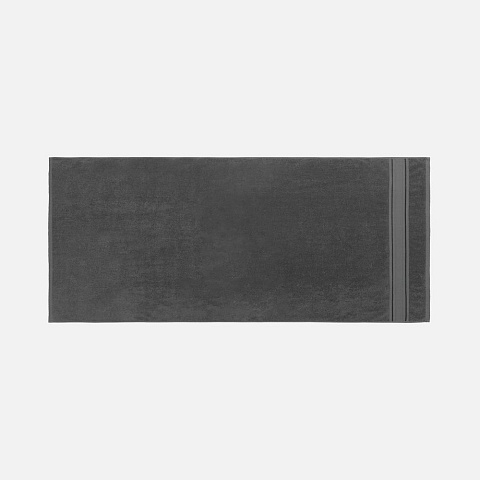 Полотенце махровое Terrychic, среднее, темно-серое - рис 3.