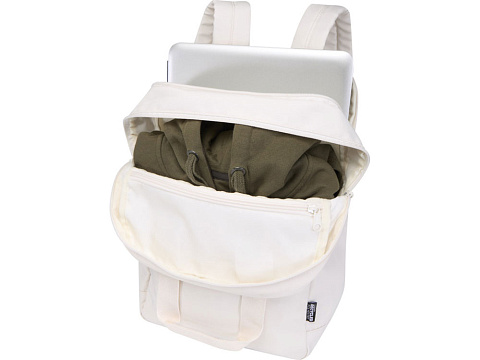 Трип 14 Эви рюкзак для ноутбука из переработанного материала объемом 9 л, кремовый - рис 5.