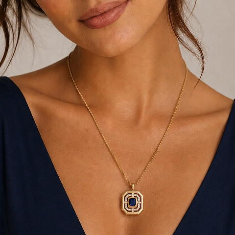 Колье Blue-Gold - рис 3.