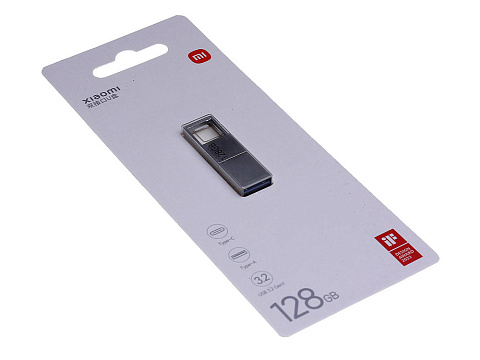 USB 3.0-флешка на 128 Гб с разъемами USB-A и Type-C, серебристый - рис 9.