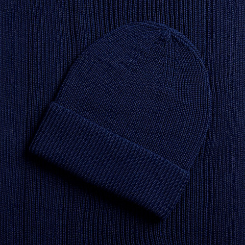 Шапка Nobilis Mono, темно-синяя - рис 4.