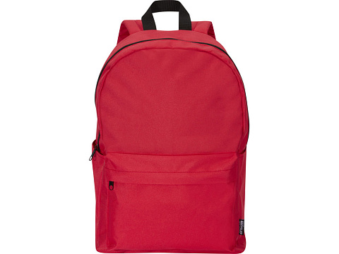 Байрон рюкзак для 14-дюймового ноутбука объемом 16 л, изготовленный из переработанных материалов по стандарту GRS, красный - рис 2.