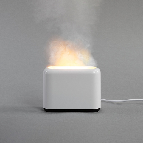 Увлажнитель "Flame" с эффектом пламени, цвет белый - рис 3.