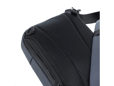 Рюкзак TORBER VOYAGE на одно плечо, серый, полиэстер 900D, 20х10х30 см, 5 л - рис 7.