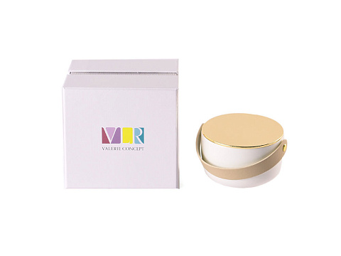 Свеча Valerie Concept с крышкой CNDL 5 BG, белый/бежевый - рис 2.