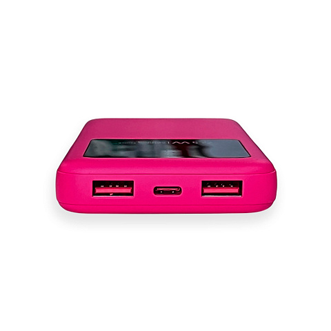 Внешний аккумулятор Kris soft touch, 10000mAh (Розовый) - рис 6.