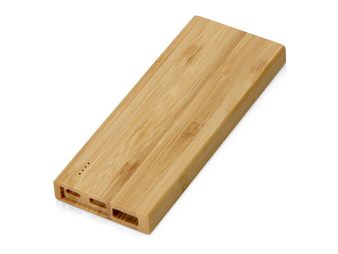 Подарочный набор с БЗУ и внешним аккумулятором Bamboo Set, натуральный - рис 3.
