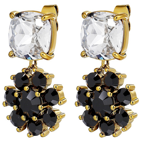 Серьги POPPY SG CRYSTAL / BLACK Dyrberg Kern 470119 - рис 3.