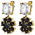 Серьги POPPY SG CRYSTAL / BLACK Dyrberg Kern 470119 - миниатюра - рис 3.