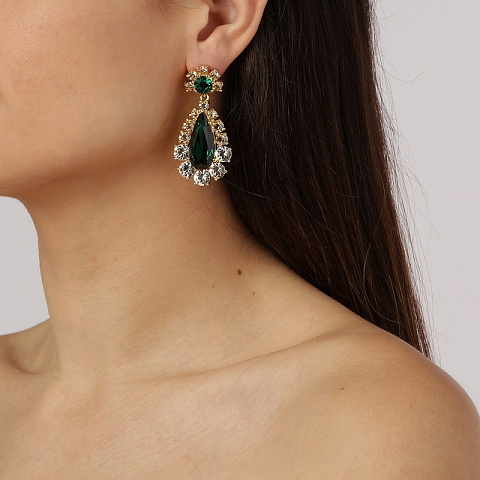 Серьги LUCIA SG GREEN Dyrberg Kern 390068 - рис 4.