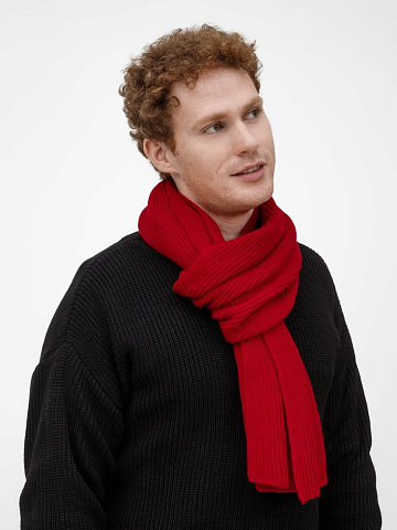 Шарф Nobilis Mono, красный - рис 7.