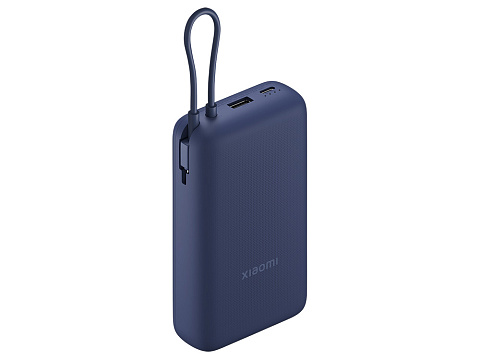 Внешний аккумулятор со встроенным кабелем Xiaomi 33W Power Bank 20000mAh (Integrated Cable) Blue GL - рис 2.