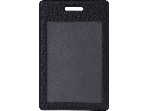 Бейдж с рулеткой-карабин Favor, черный - рис 3.