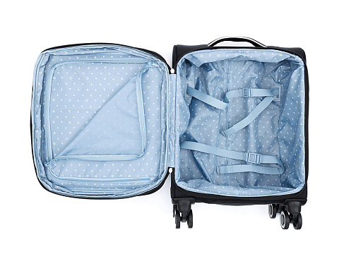 Чемодан TORBER НЕРО, чёрный, переработанный ПЭТ, 40 х 20 х 55 см, 37 л - рис 5.