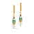 Серьги Green Coeur de Lion 4354/21-0500 - миниатюра - рис 2.