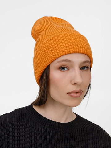 Шапка Nobilis Mono, оранжевая (абрикос) - рис 6.