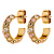 Серьги HEIDI SG GOLDEN/PEACH Dyrberg Kern 440167 - миниатюра - рис 2.