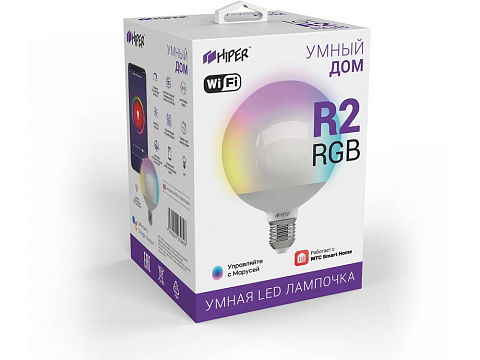 Умная лампочка HIPER IoT LED R2 RGB - рис 2.