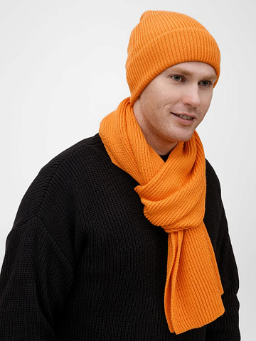 Шапка Nobilis Mono, оранжевая (абрикос) - рис 7.