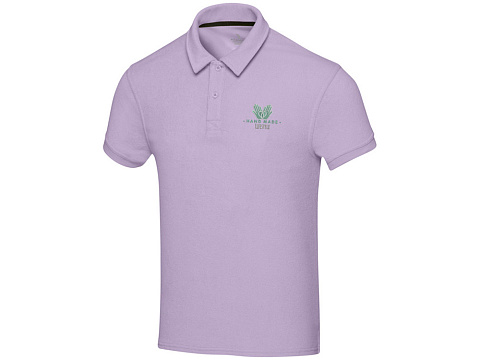 Рубашка поло унисекс Akoya из переработанного махрового материала - Lilac - рис 8.