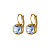Серьги LOUISE SG LIGHT SAPPHIRE Dyrberg Kern 440162 - миниатюра