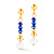 Серьги Blue Coeur de Lion 4258/21-0700 - миниатюра - рис 4.