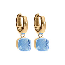 Серьги FIRENZE (G) Light Sapphire Qudo 107001/20-4715